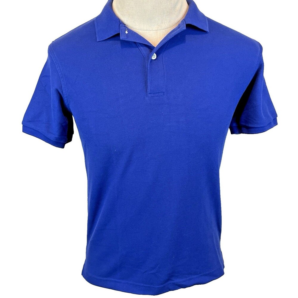 Womens Bossini Dry Navy Cotton SS Golf Polo Casual Shirt sz  Sm